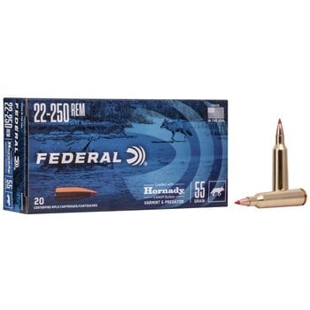 Federal 22-250 55gr V-Max Ammunition