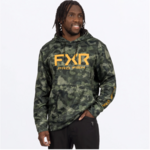 FXR Men's Pro Fish Tech PO Hoodie Army Drift Camo Gold