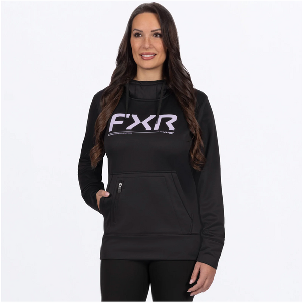 FXR Women's Hydrogen Tech PO Hoodie Black/Lavender