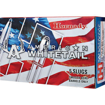 Hornady Hornady American Whitetail Rifled Slugs 12 GA, 2-3/4 in, 1oz, 1600 fps, 5 Rnd per Box