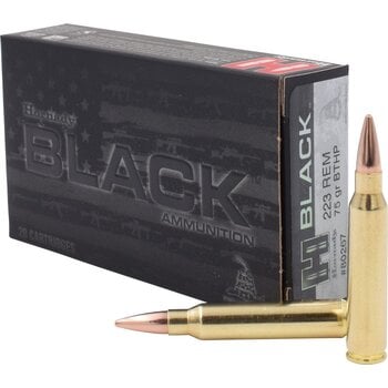Hornady Black 223 Rem 75 Gr. BTHP Ammunition Box of 20