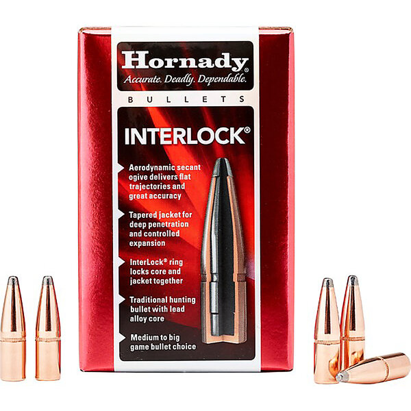 Hornady 6.5mm 129gr SP Interlock .264" Qty 100