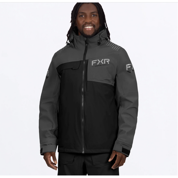 FXR Men's Vapor Pro Tri-Laminate Jacket Asphalt/Black