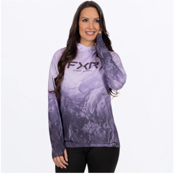 FXR Women's Derby Undertow Air UPF PO Hoodie Lavender Grape