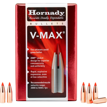 Hornady 6.5mm .264 95 gr V-MAX Bullets 100 Count