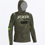 FXR FXR Men's Tournament Air UPF PO Hoodie Moss Undertow/Lime