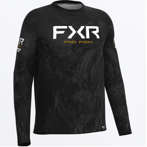 FXR Men's Derby Undertow Air UPF Longsleeve Black/Kash