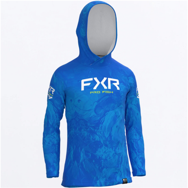 FXR FXR Youth Derby Undertow Air UPF PO Hoodie Cobalt Undertow