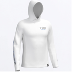 FXR FXR Men's Derby  Air UPF PO Hoodie White/Cobalt