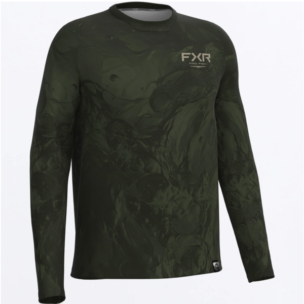 FXR FXR Men's Big Treble Air UPF  Longsleeve Army Undertow Bass