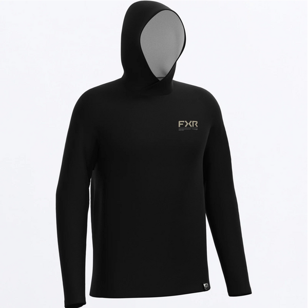 FXR  Men's Attack UPF PO Hoodie Black/Stone