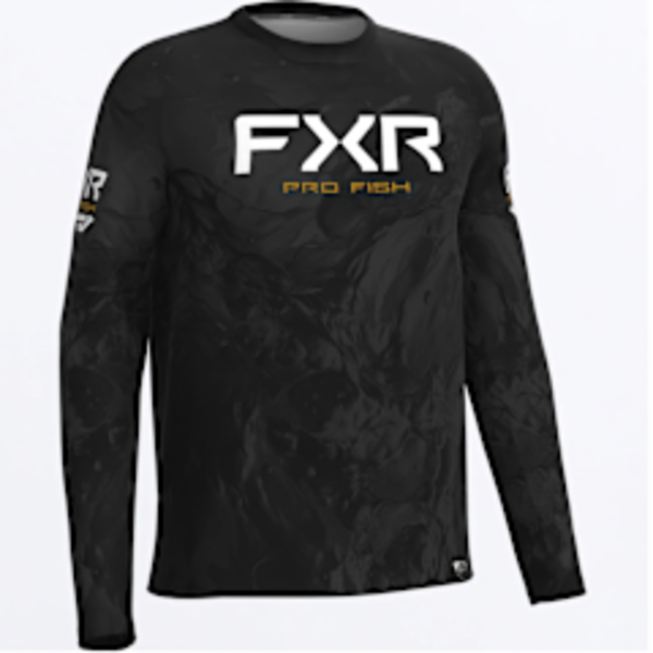 FXR Men's Derby Undertow Air UPF Longsleeve Black/Kash