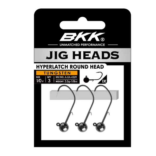 BKK Tungsten Hyperlatch Round Jig Head