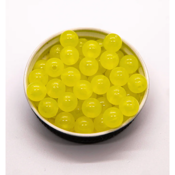 Bounty Tackle Acrylic Bead 8mm Lime Burst Glowstone