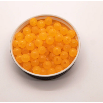 Bounty Tackle Acrylic Bead 6mm Orange Crush Glowstone