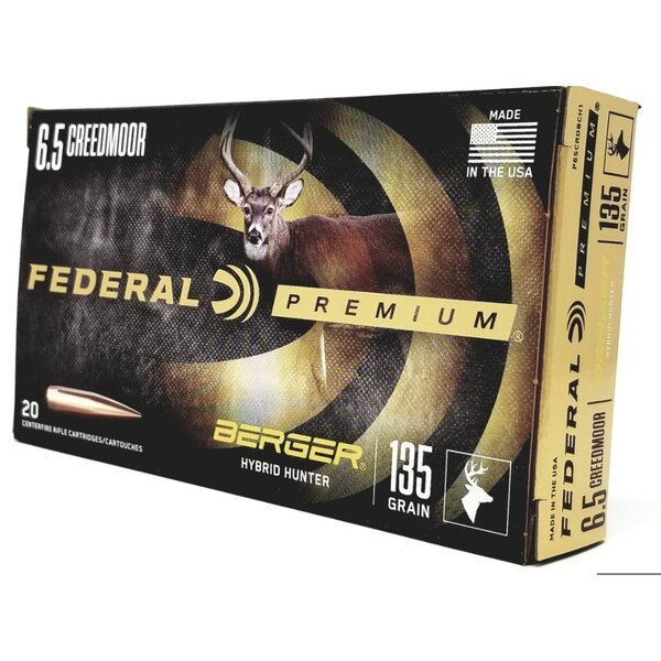 Federal Berger Hybrid Hunter 135 Grain 6.5 Creedmoor Box of 20
