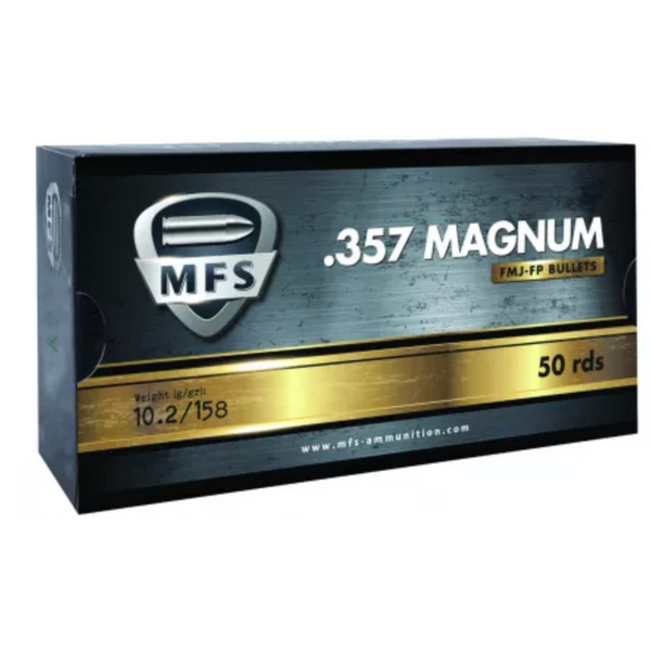 MFS 357 MAGNUM FMJ FP 158 gr cartridges - Box of 50