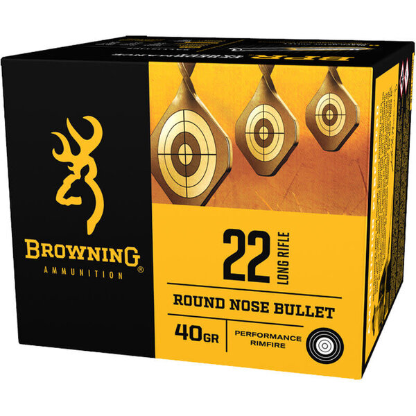 Browning Ammo B194122400 BPR 22 LR 40 gr Lead Round Nose (LRN) 400 Bx