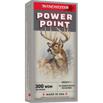 Winchester SuperX 300 WSM 180gr Power Point Ammunition
