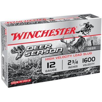 Winchester Winchester Deer Season 12 ga 2-3/4"" HB 1 RS Deer 5 Rounds Ammo