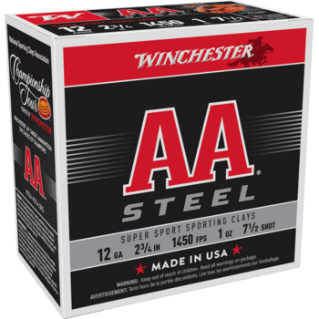 Winchester Winchester AA Steel Target 12ga 2-3/4" #7 1/2 1oz 25rd Ammunition