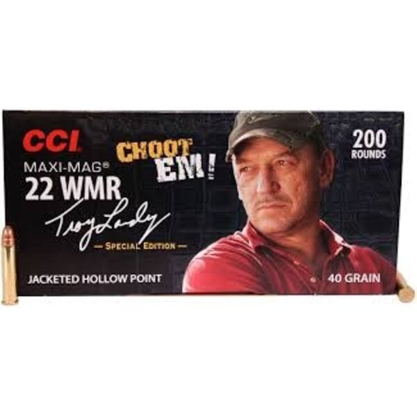 CCI CCI Troy Landry Maxi Mag Ammo 22 WMR 40gr Jacketed Hollow Point 1875fps 200 Rounds