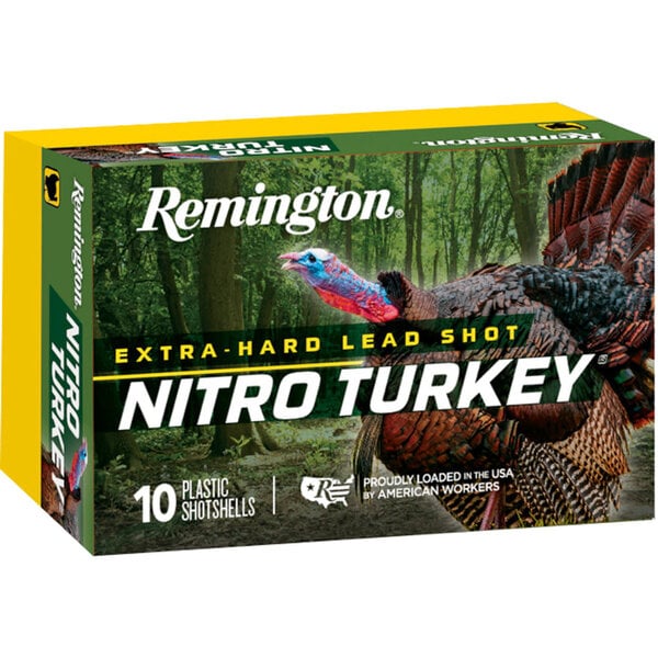Remington Nitro Turkey Magnum Loads Shotshell 12 GA, 2-3/4, No. 4, 1-1/2oz, 1260fps, 10Rnds, Boxed