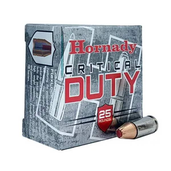 Hornady Critical Duty 9mm +P 124gr. FlexLock 25rds