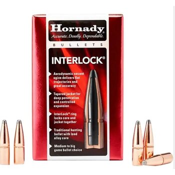 Hornady 8mm 170 Gr Interlock  Round Nose  100ct Bullets