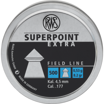 RWS Super Point Extra .177 8.2Gr Pellets Tin of 500