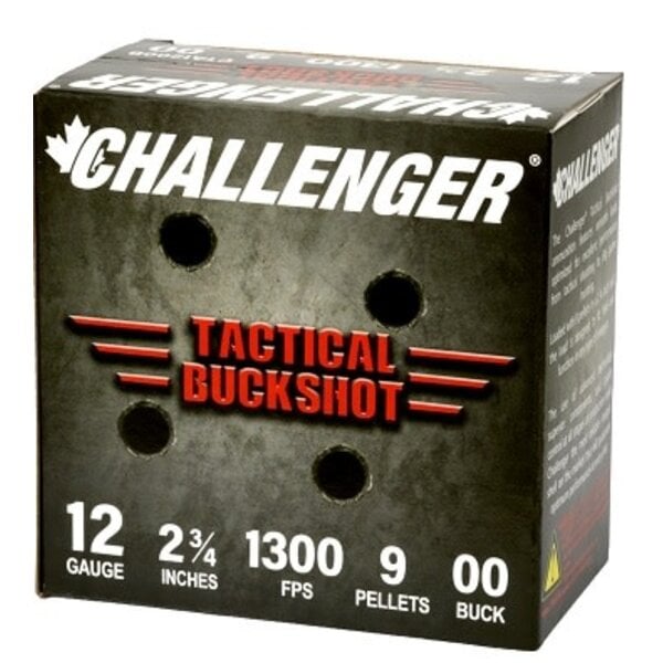 Challenger Tactical Buckshot 12ga Box of 25