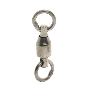 Mustad Ball Bearing Barrel Swivel w/Welded Ring Black