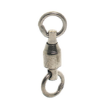 Mustad Ball Bearing Barrel Swivel w/Welded Ring Black