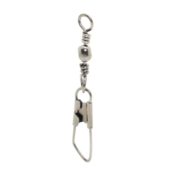 Mustad Black Barrel Swivel w/Safety Snap