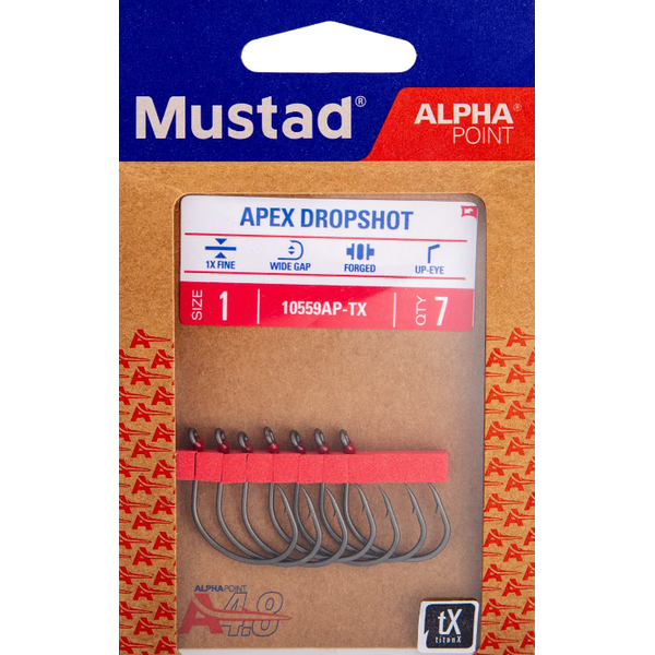 Mustad  Alpha Point Apex Drop Shot Hook