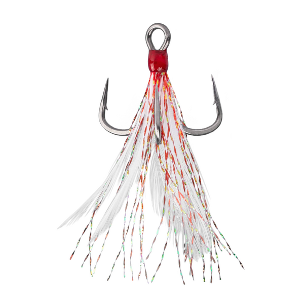 Mustad  Alpha Point Inline Triple Grip Feathered Hook