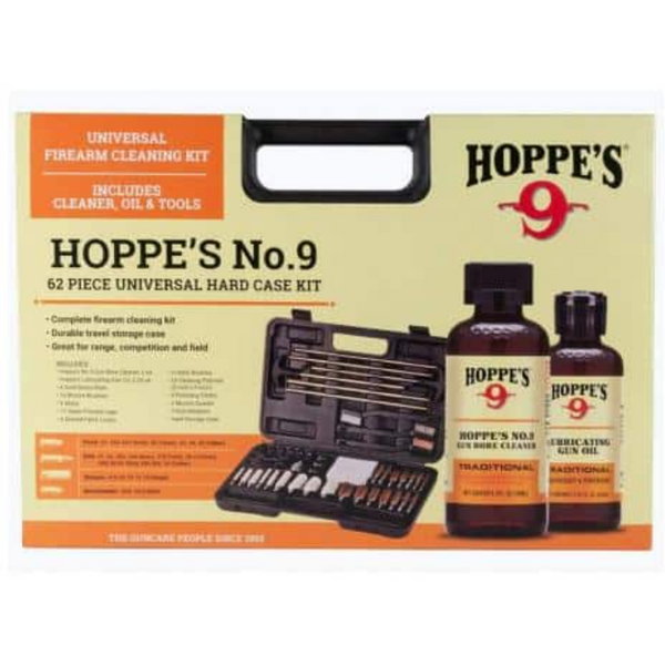 Hoppes 62pc Universal Cleaning Kit Including Cleaner, Oil & Tools