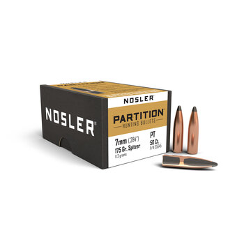 Nosler Partition 7mm 175Gr Spitzer Bullets 50 Count