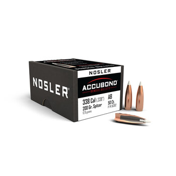 Nosler Nosler AccuBond 338cal 200GR Spitzer Spitzer Bullets 50 Count
