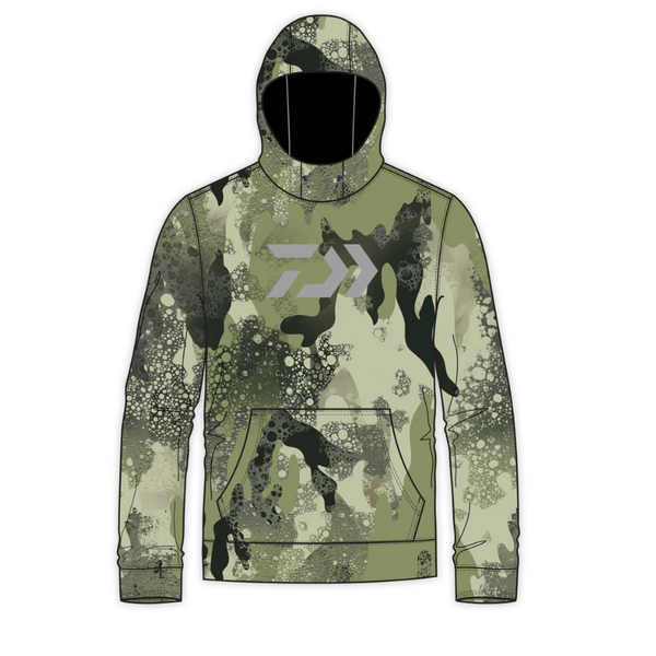 Daiwa D-Vec Black Logo Woods Camo Fleece