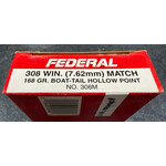 Federal Hi Power 308 Win 168gr BTHP Match Ammunition (Older Stock)