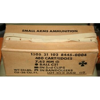Canadian Military Surplus 7.62x51 C21 Ammunition Case of 480