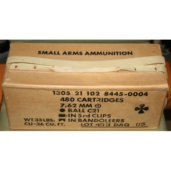 Canadian Military Surplus 7.62x51 C21 Ammunition Case of 480