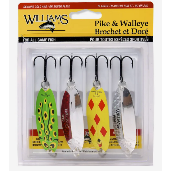 Williams Pike/Walleye 4-Pack Kit