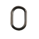 Owner Oval Split Ring Black Chrome