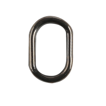 Owner Oval Split Ring Black Chrome