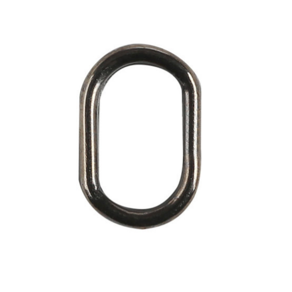 Owner Oval Split Ring Black Chrome