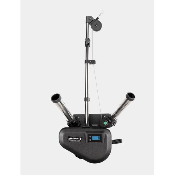 Scotty 2116 High Performance Electric Downrigger, 60" Telescoping Boom, Dual Rod Holders