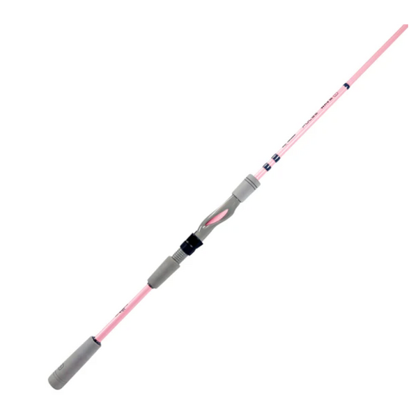 Okuma Pulse Wave 6'6" Medium 2-pc Spinning Rod Pink