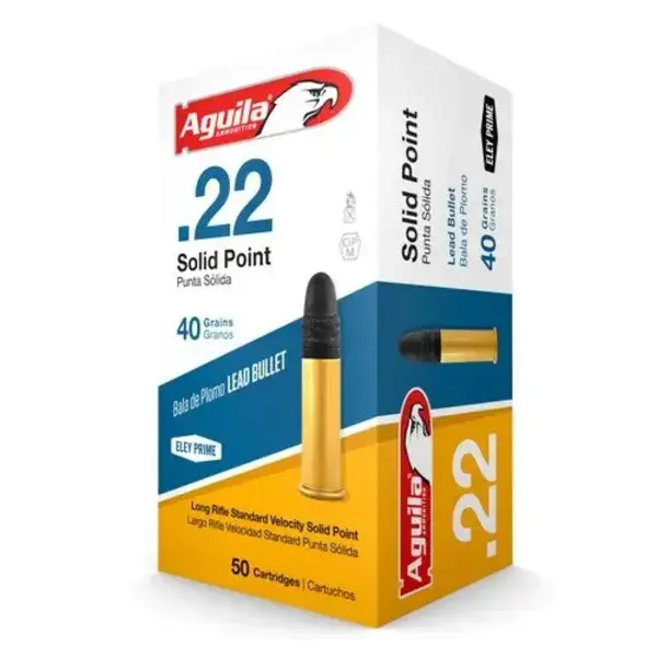 Aguila Aguila 22LR SE Standard Velocity Target 40gr Lead Bullet Point Case of 2000 1130fps